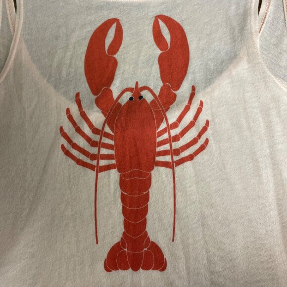 Wildfox Shipwrecked Lobster Sheer Maxi Dress Sz MED Coastal Vacation Beach - Picture 4 of 5